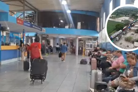 Venta de pasajes hacia Arequipa contin�a suspendida