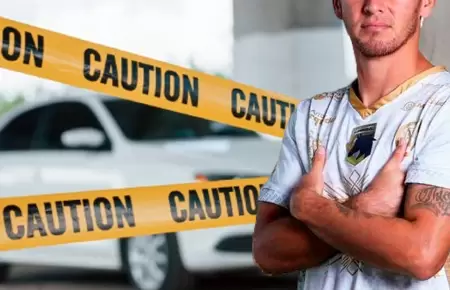 Futbolista involucrado en accidente de tr�nsito.