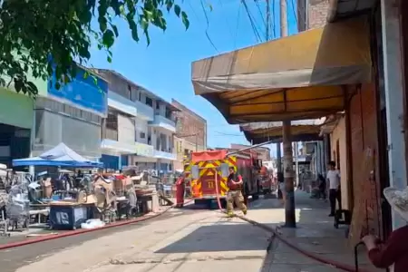 Incendio en Villa El Salvador.