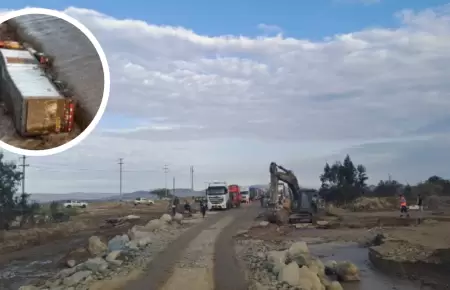 Restablecen tr�nsito en km 337 de Panamericana Sur en Ocucaje