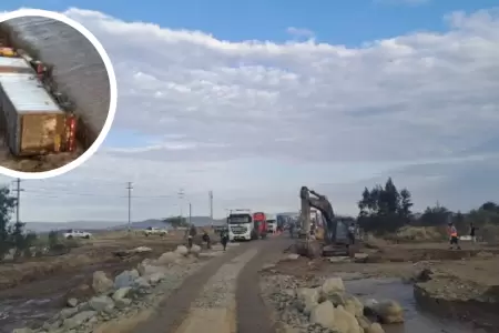 Restablecen tr�nsito en km 337 de Panamericana Sur en Ocucaje