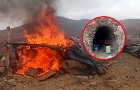 Autoridades destruyeron un socav�n ubicado en �rea clave para la preservaci�n de