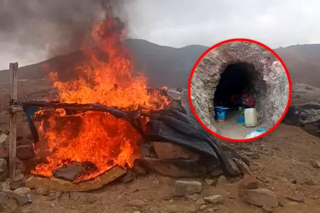 Autoridades destruyeron un socav�n ubicado en �rea clave para la preservaci�n de