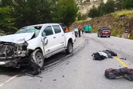 Ciudadano japon�s fallece instant�neamente en v�a La Oroya-Jauja tras impactar c