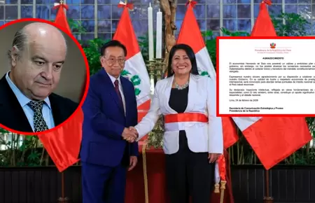 Comunicado emitido por la Presidencia agradece a Hernando de Soto.