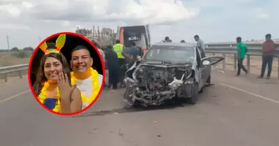 Los pareja de polic�as junto a su menor hijo de 4 a�os perdieron la vida.