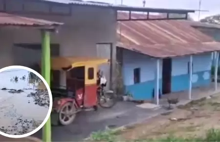 Pobladores de Caser�o en Tumbes piden ayuda ante inundaciones