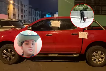 C�mara de seguridad capt� el momento en que la suboficial abord� la camioneta de