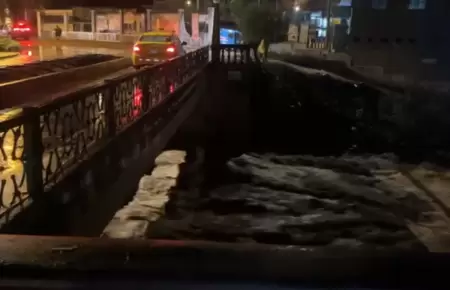 Crece el caudal del r�o R�mac y vecinos temen posible desborde