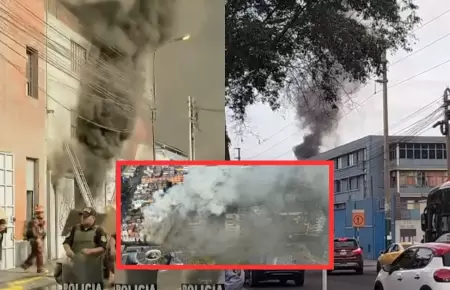 Incendio consume almac�n en La Victoria