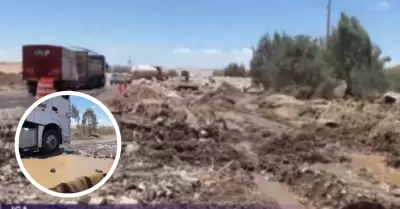 Reportan tr�nsito lento en km 337 de Panamericana Sur