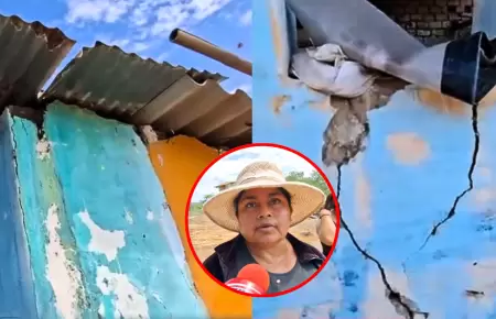 Da�os por lluvias: Viviendas se encuentran a punto de colapsar en P�tipo, Lambay
