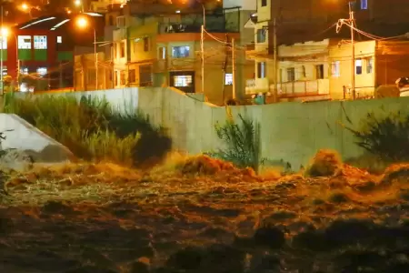 R�o R�mac alcanz� umbral rojo en estaci�n San Mateo, alerta COEN.