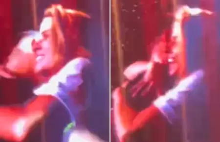 Alejandro Sanz junto a Sthepanie Cayo