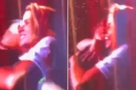 Alejandro Sanz junto a Sthepanie Cayo