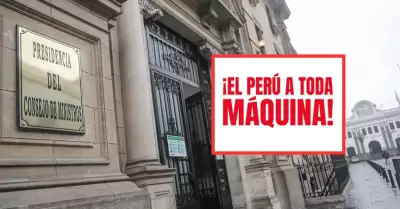 Gobierno oficializa eliminaci�n de la frase "�El Per� a toda m�quina!" y logo