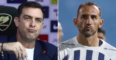 Pablo Guede habla sobre Hern�n Barcos