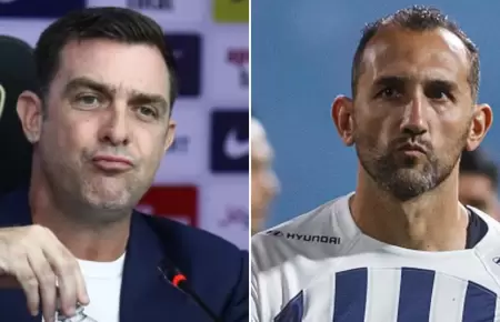 Pablo Guede habla sobre Hern�n Barcos