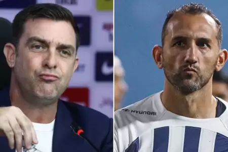 Pablo Guede habla sobre Hern�n Barcos