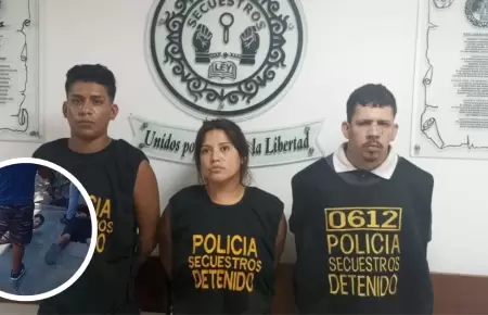 Presuntos integrantes de banda 'Los Malditos de Cono Norte'