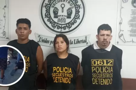 Presuntos integrantes de banda 'Los Malditos de Cono Norte'
