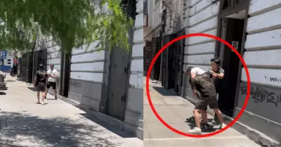 Cantante de reconocida banda de rock peruano es captado en 'trifulca'