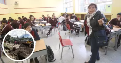 Suspensi�n de clases en colegios de Arequipa