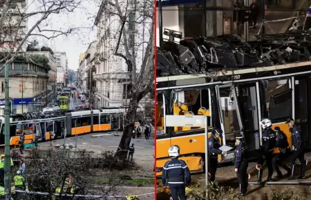 Un tranv�a descarrila en Mil�n dejando muertos y heridos