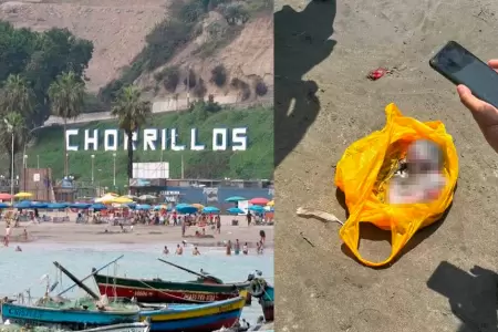 Vecinos notaron la presencia de una extra�a bolsa en el mar.
