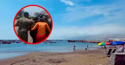 Los menores fueron trasladados al Centro Materno Infantil de Anc�n.