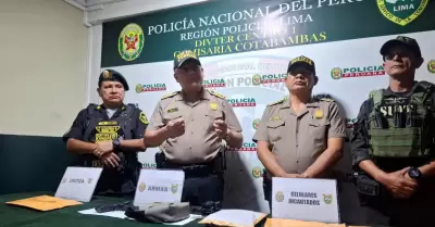 PNP reporta 101 detenidos y 6 bandas criminales desarticuladas en las �ltimas ho