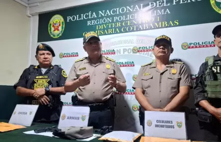PNP reporta 101 detenidos y 6 bandas criminales desarticuladas en las �ltimas ho