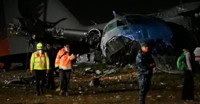 Accidente de avi�n militar en Bolivia.