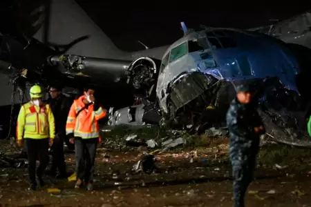 Accidente de avi�n militar en Bolivia.