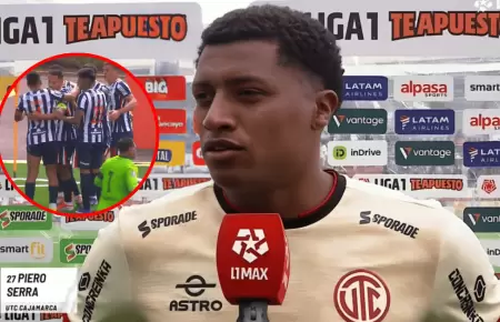 Futbolista de UTC arremete contra Alianza Lima tras derrota en Cajamarca