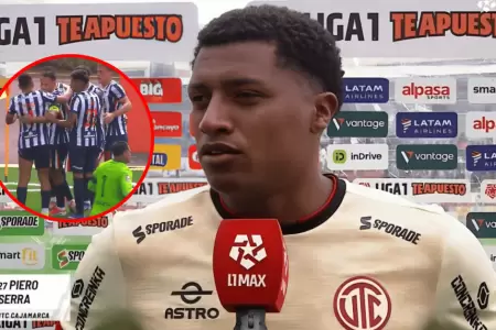 Futbolista de UTC arremete contra Alianza Lima tras derrota en Cajamarca