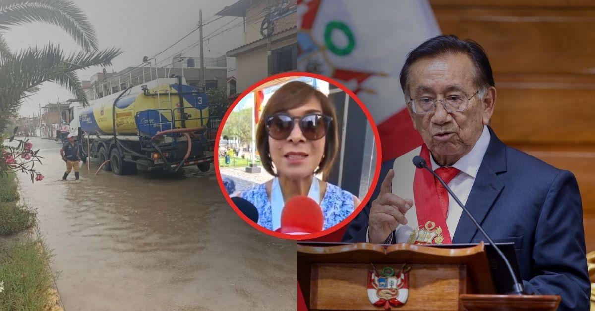 Alcaldesa de Chiclayo pide presupuesto a Balcázar por obra de drenaje pluvial: "No puede seguir desfinanciando"