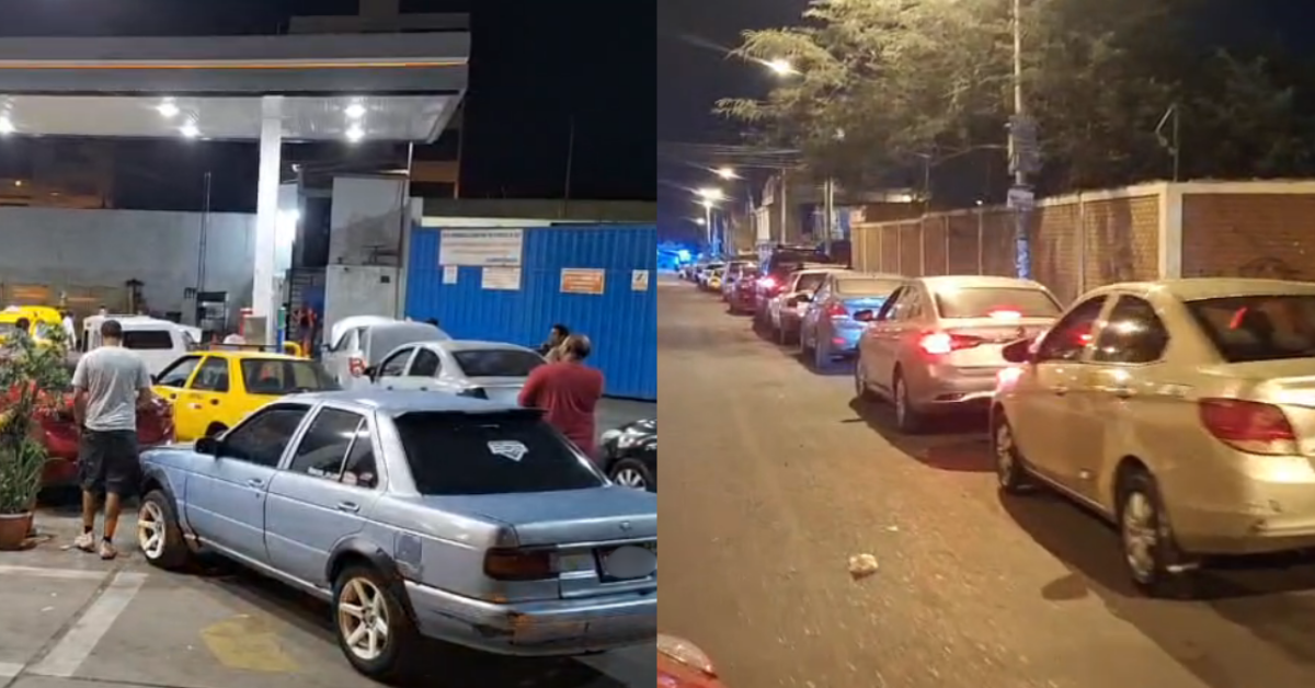 Villa El Salvador: Decenas de autos hacen largas colas en busca de GNV tras fuga en ducto de Camisea
