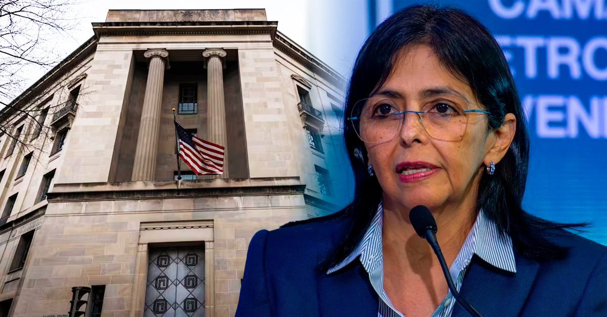 EE.UU. estaría preparando acusación penal contra Delcy Rodríguez por corrupción y lavado de dinero