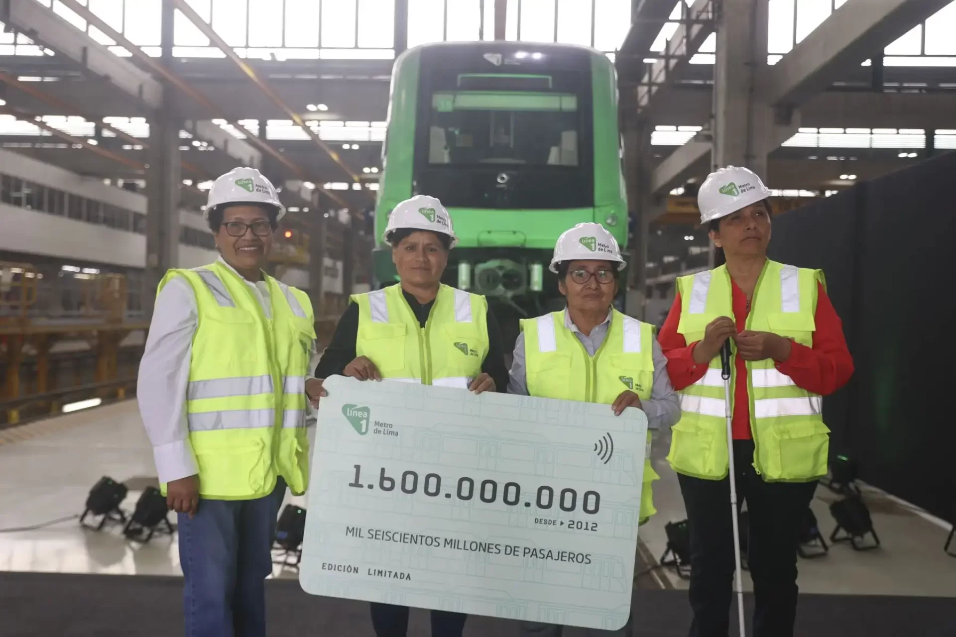L�nea 1 del Metro de Lima celebr� los 1,600 millones de pasajeros transportados alcanzados.