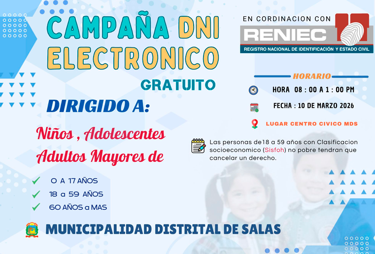Campa�a gratuita en distrito de Salas.