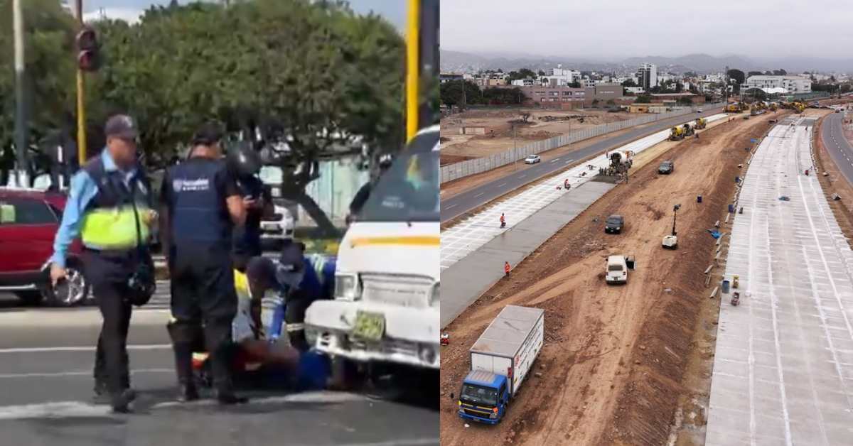Otro accidente en Vía Expresa Sur: Camión arrolla a motociclista y desata ALARMA en Surco