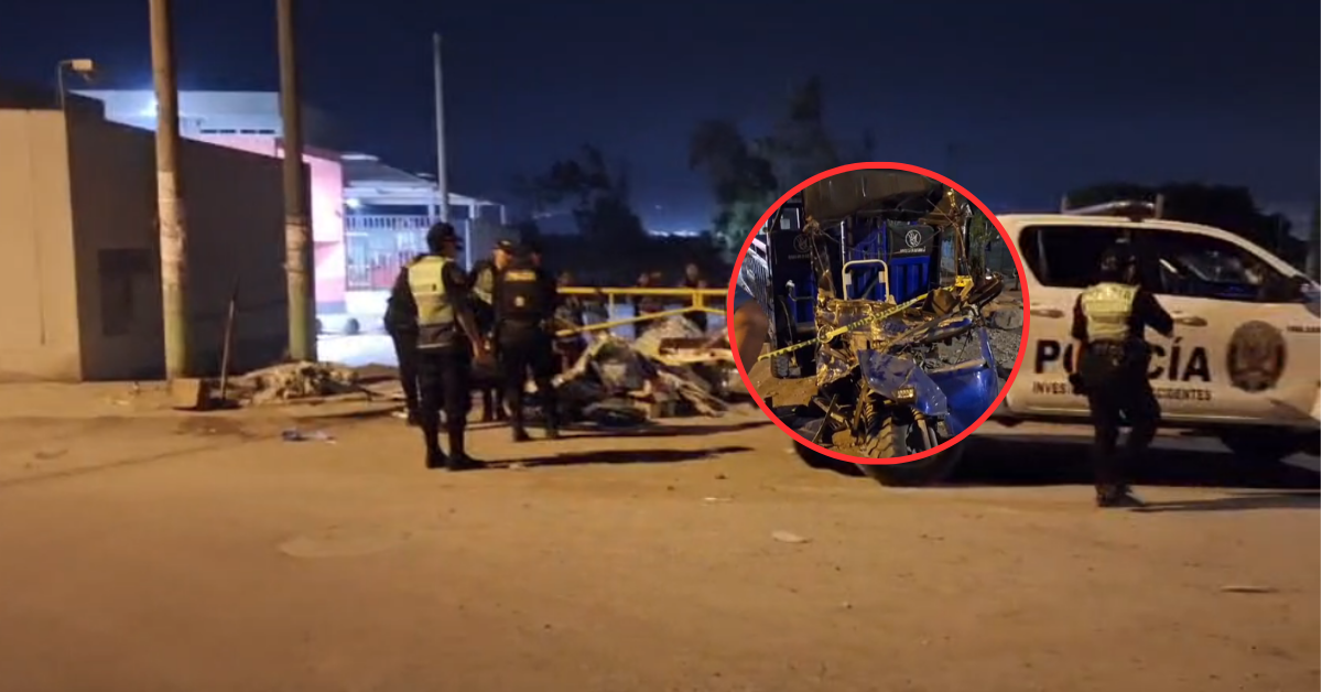Lurigancho-Chosica: Accidente de tránsito deja un fallecido y dos heridos frente a un colegio