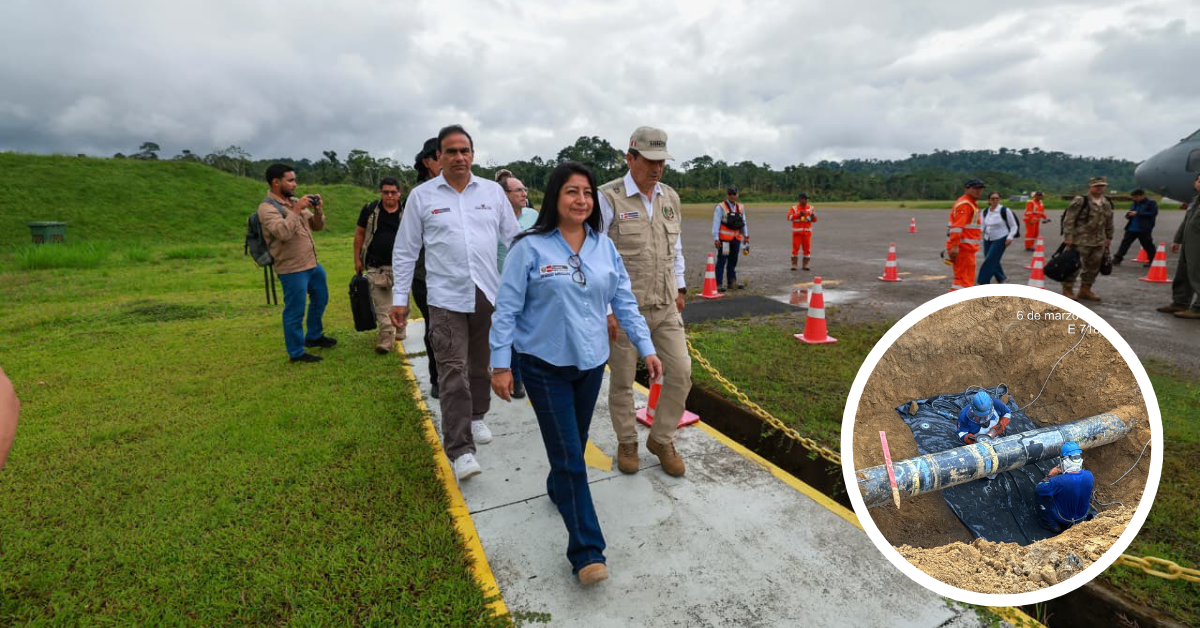 Premier Miralles y ministros llegan a Megantoni para supervisar trabajos de reparación de ducto de TGP