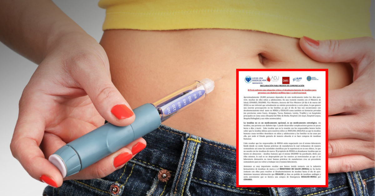 ¡Urgente! Denuncian el desabastecimiento de insulina para tratar la diabetes tipo 1