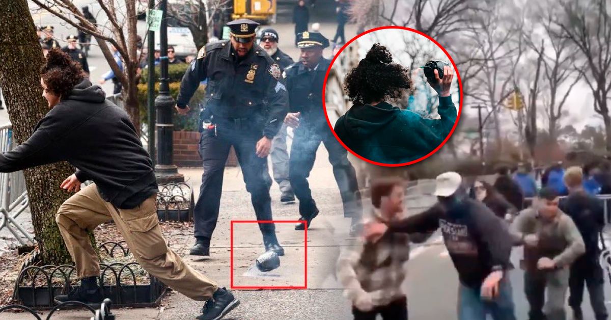 Sujeto lanza bomba explosiva contra una protesta antimusulmán frente a residencia del alcalde de Nueva York