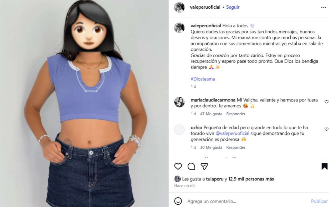 Hija de Tula Rodr�guez se recupera tras operaci�n