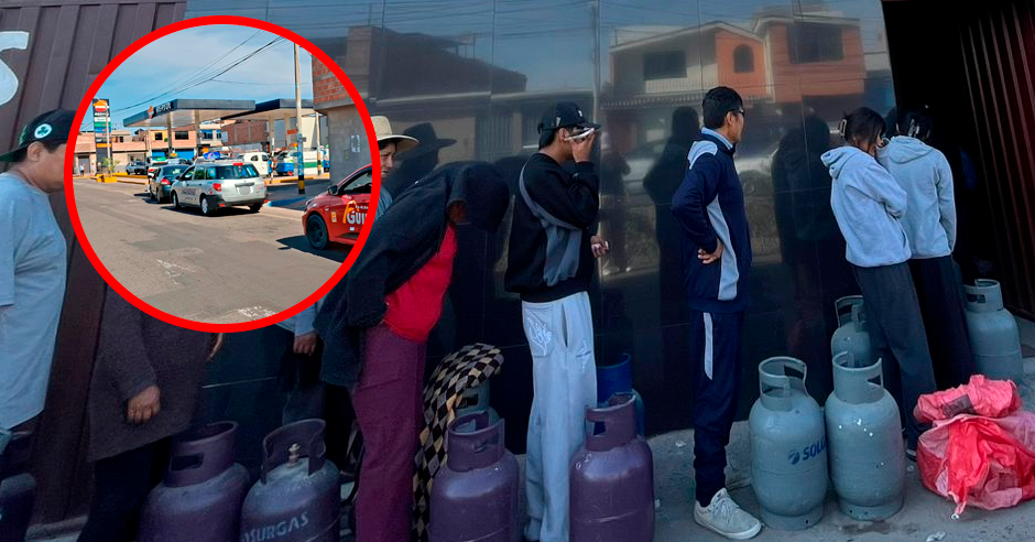 Escasez de GLP y gas doméstico genera largas colas y alza en tarifas de taxi en Tacna
