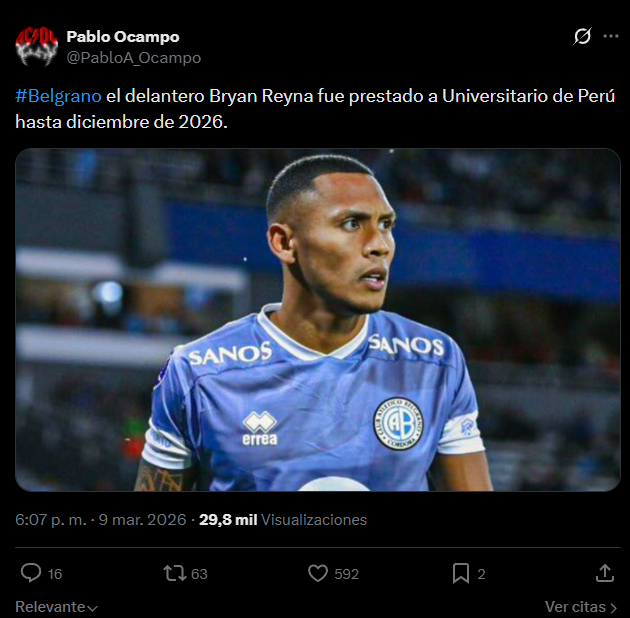 �Bryan Reyna llega a Universitario?