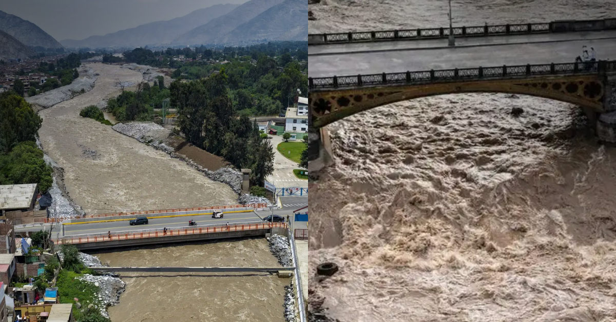 Río Rímac podría elevar su caudal hasta nivel de alerta naranja este miércoles por intensas lluvias en la sierra